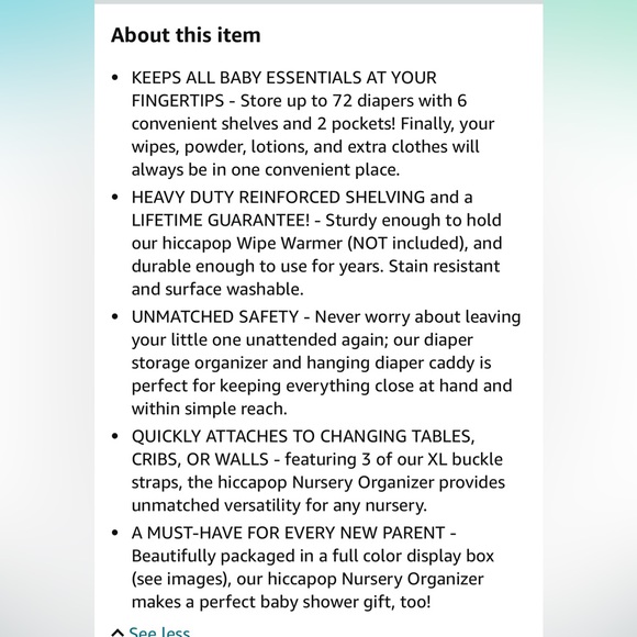 Hiccapop Hanging Diaper Organizer - Picture 7 of 7